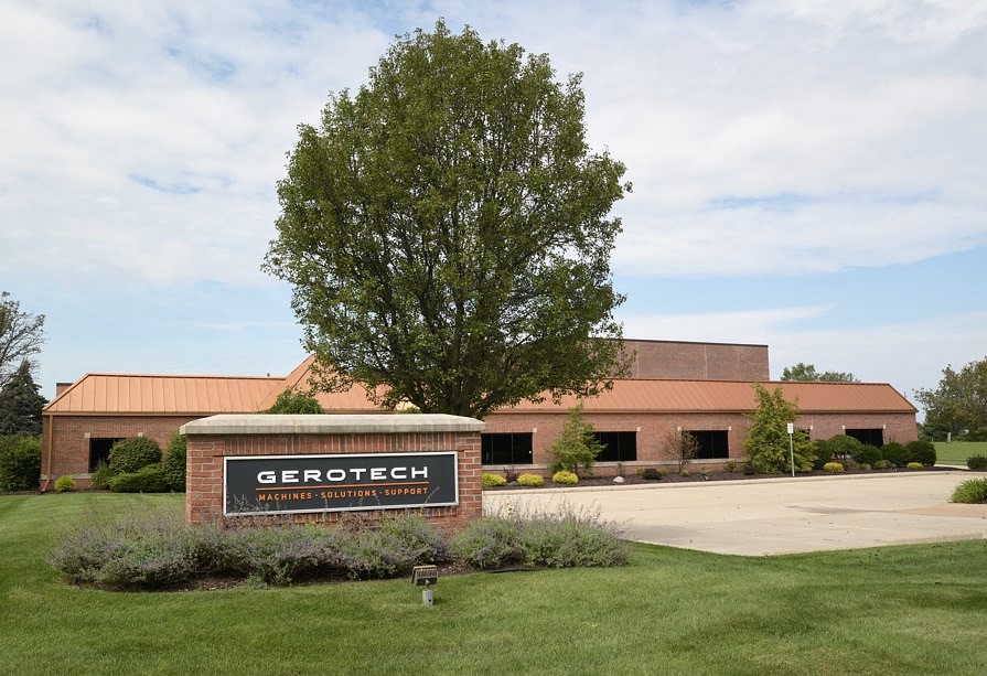 Gerotech headquarters in Flat Rock, brick building and sign